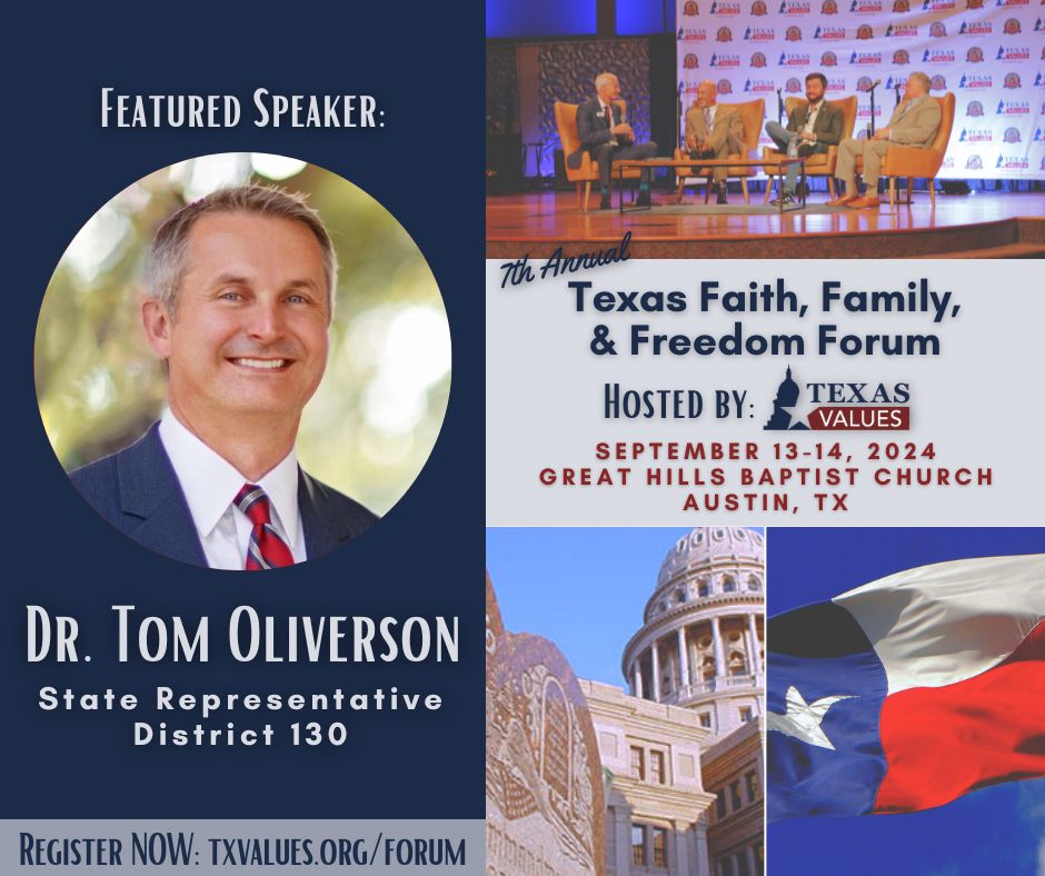 Breaking! We are excited to announce that the author of the TX Gender Modification Ban for Minors, Dr. @TomOliverson, will be speaking at our 2024 Policy Forum! Dr. Oliverson is a candidate for Speaker of the Texas House. Get your TIX TODAY: buff.ly/3vKWy5n #HelpNotHarm