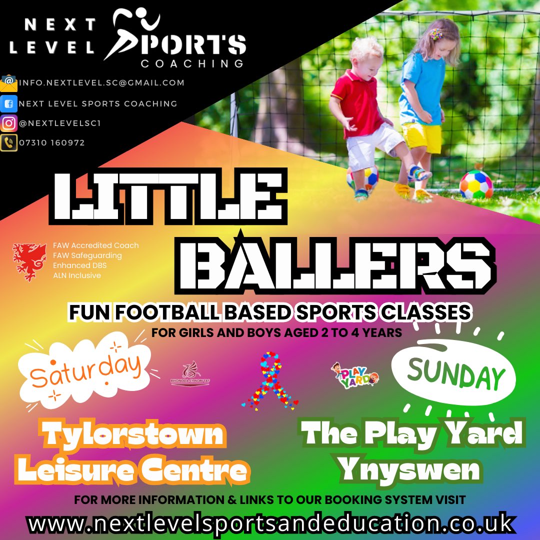 Next Level Sports & Education Ltd (@nextlevel_sc1) on Twitter photo Please help us spread the word of fun football based sports classes for early years children in the Rhondda valleys! <a href="/WhatsOnRCT/">Be’sy mlaen RhCT | What's On RCT</a> <a href="/rhonddaleader/">Rhondda Leader</a> <a href="/RhonddaRadio/">Rhondda Radio 106.1FM & 97.5FM</a> <a href="/SportRCT/">Chwaraeon RhCT | Sport RCT</a> Please help us spread the word of fun football based sports classes for early years children in the Rhondda valleys! <a href="/WhatsOnRCT/">Be’sy mlaen RhCT | What's On RCT</a> <a href="/rhonddaleader/">Rhondda Leader</a> <a href="/RhonddaRadio/">Rhondda Radio 106.1FM & 97.5FM</a> <a href="/SportRCT/">Chwaraeon RhCT | Sport RCT</a>