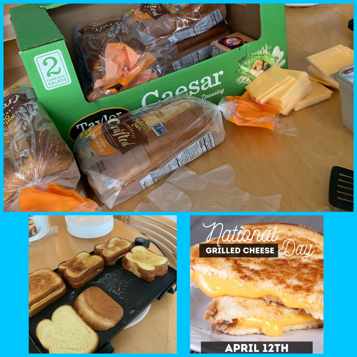 Cerritos SSG (@ssg_cerritos) on Twitter photo Happy #NationalGrilledCheeseDay
<a href="/WeRtheNAC/">National Acquisition Centers</a> #LifeatATT #SmithStarzz
Can I have another one please? 😁 Happy #NationalGrilledCheeseDay
<a href="/WeRtheNAC/">National Acquisition Centers</a> #LifeatATT #SmithStarzz
Can I have another one please? 😁