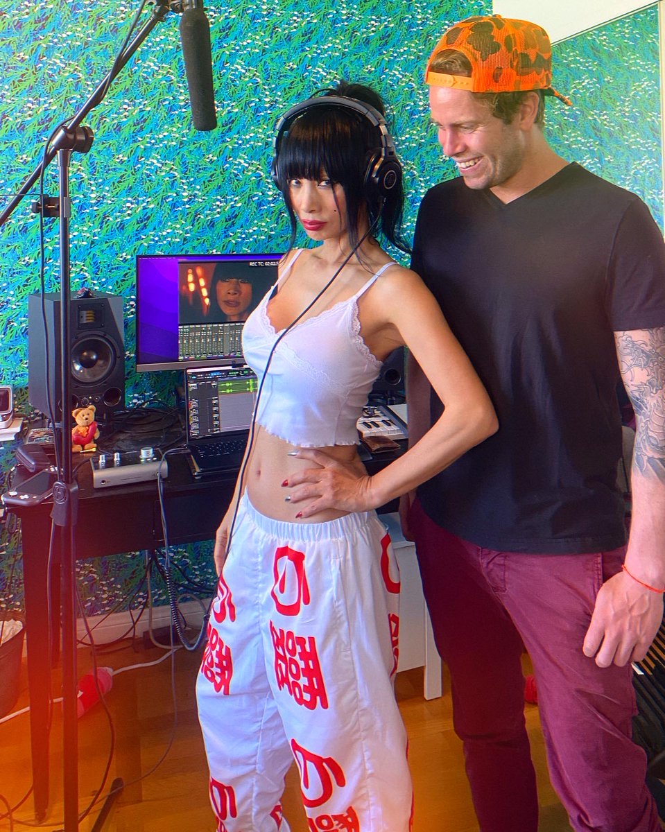 A blast doing ADR with the queen legend Bai Ling on my new movie, 'DOWN BELOW'!