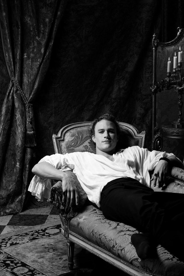 Heath Ledger photographed by Greg Gorman as Casanova, in Venice, 2004