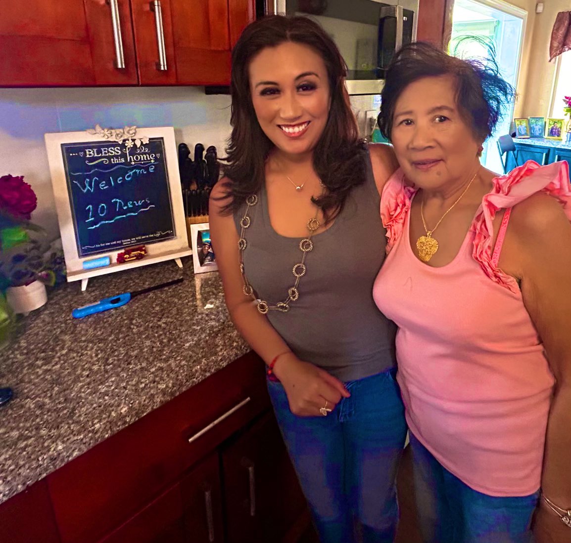 Had fun welcoming @10news into our home, shooting an #AAPI promo sharing our favorite home cooked Filipino food.