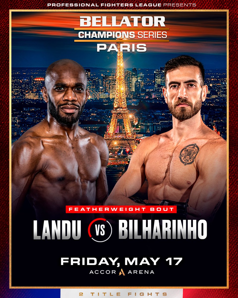 FEATHERWEIGHTS! 🚨 🇫🇷 Yves Landu 🆚 Jonas Bilharinho 🇧🇷 Yves Landu returns to Paris in great form, winning five out of his last six fights and will look to continue his run in front of the home crowd! 🔥 Landu takes on Brazilian @JonasBilharinho who has won 9 of his 11 wins…