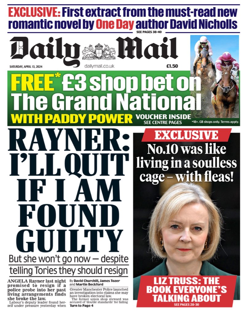 Introducing #TomorrowsPapersToday from:

#DailyMail 

Liz Truss - The book everyone is talking about 

Check out tscnewschannel.com/the-press-room… for a full range of newspapers.

#journorequest #newspaper #buyapaper #news #buyanewspaper