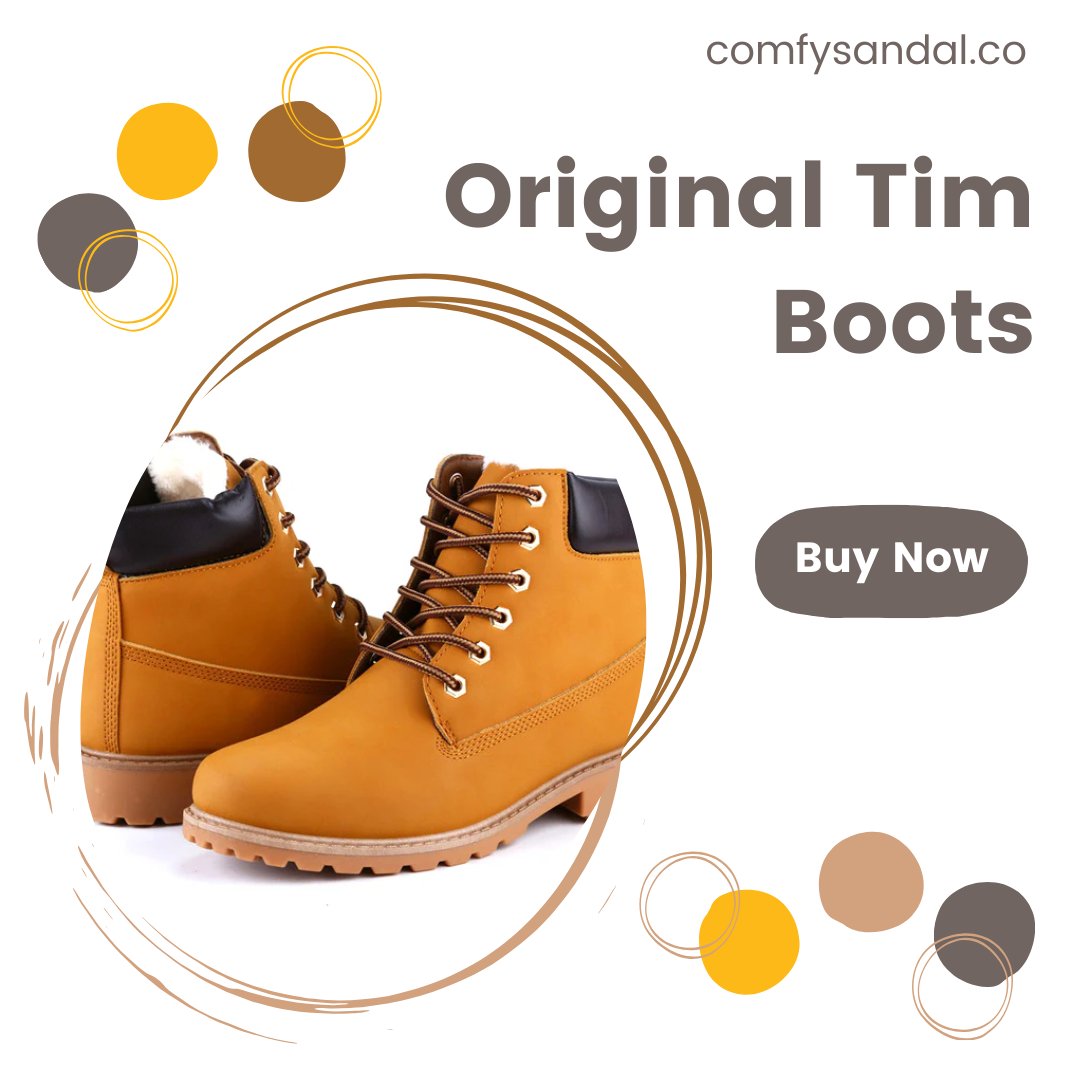 Get ready to conquer any terrain with our Original Tim Boots! 🥾✨ Rugged yet stylish, these boots are crafted to provide unbeatable durability and comfort. 
Shop Now: comfysandal.co/products/origi…