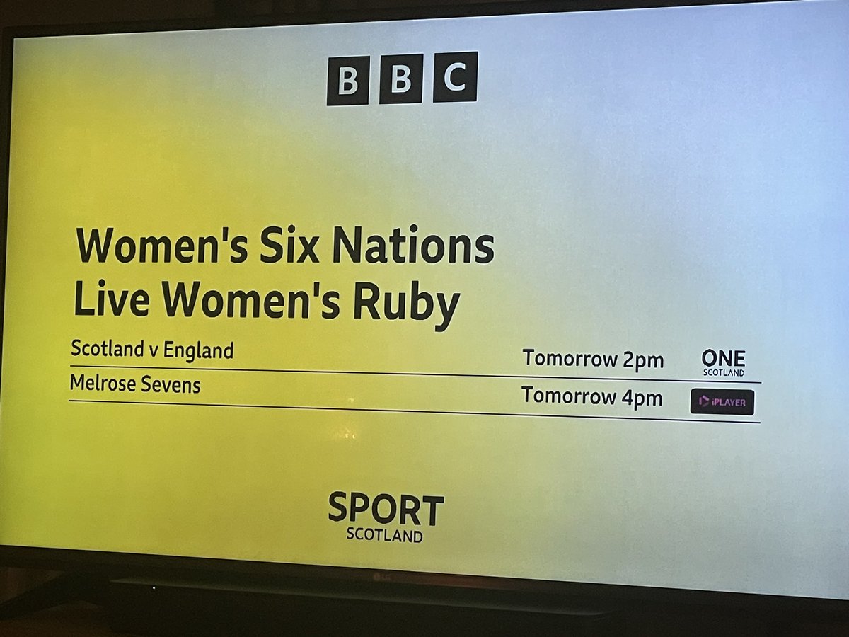 Can’t wait to watch some live women’s ruby tomor… wait what?!?!?!? Ruby?!?!?
