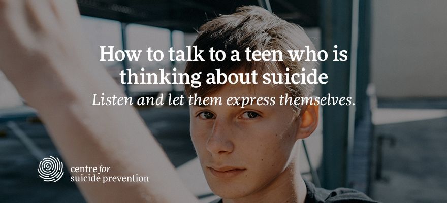 When talking to a youth about suicide, make them feel comfortable; it helps to let them know feelings of suicide are nothing to be ashamed of. buff.ly/2EkEnT6