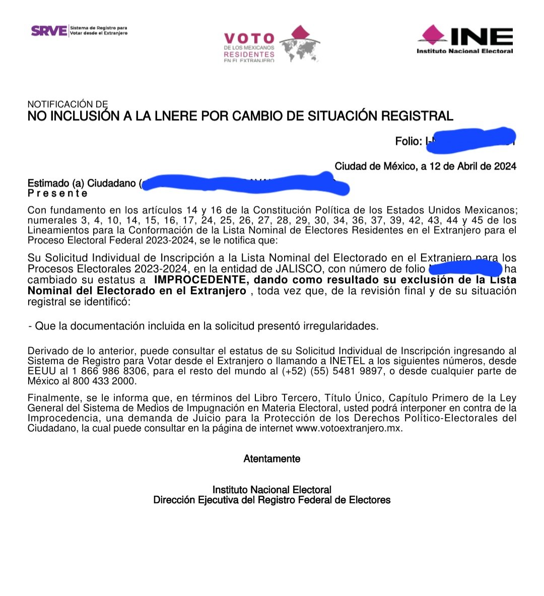 A lo que tiene que recurrir #Morena cuando una persona que vive en el extranjero no planea votar por #ClaudiaSheinbaum. Ya habían aprobado su voto en el extranjero y casualmente lo revocaron por irregularidades en la documentación. Bravo #INE te dejas manipular. #Elecciones2024