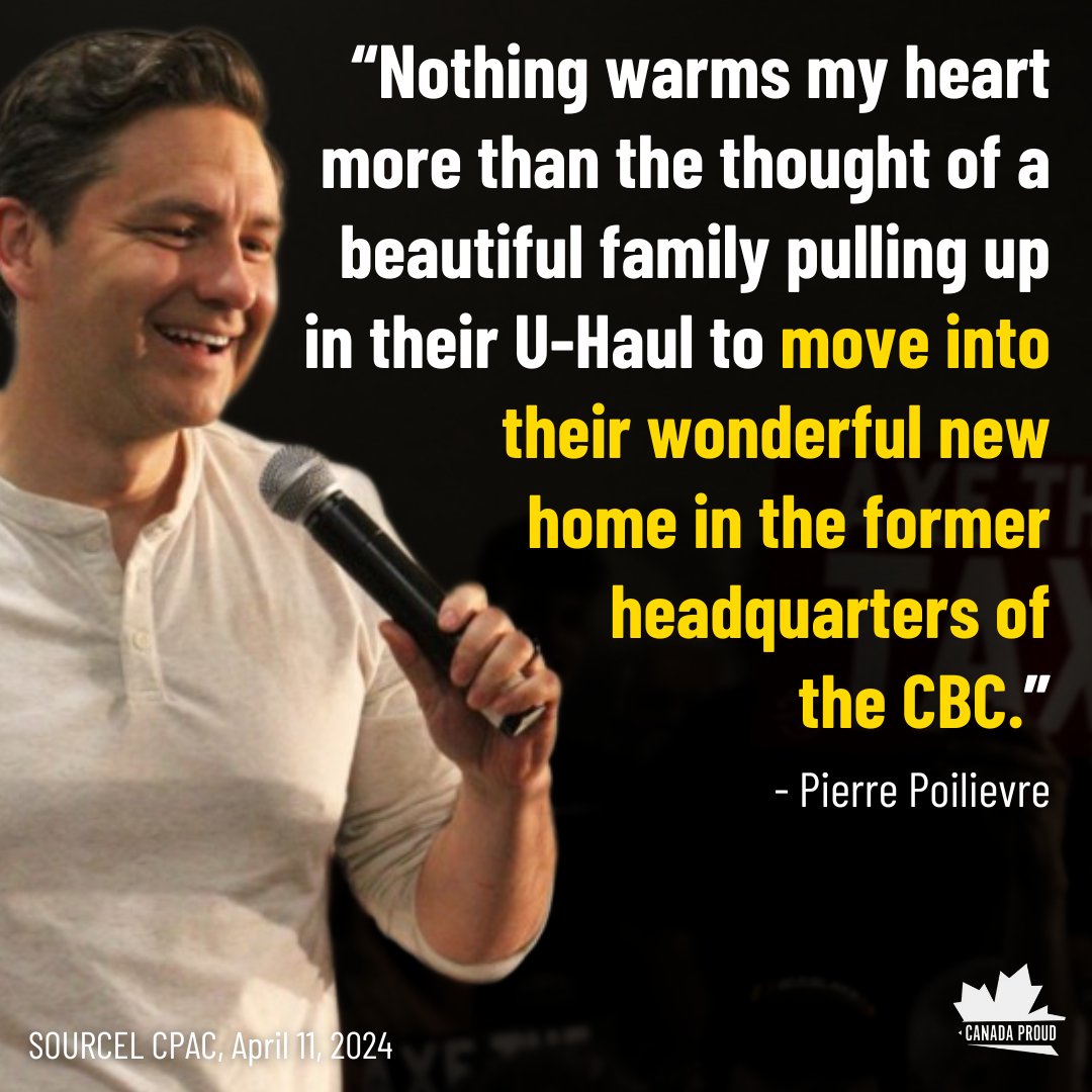 Pierre says he wants to DEFUND the CBC and turn it's headquarters into new housing. Do you support this plan? 👍