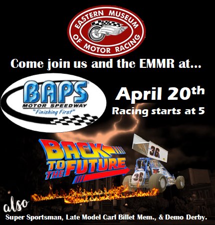 Next week we will have our 1995 John Murphy Super Sportsman at @bapsrace with other vintage racers from the EMMR. $5 Ladies Night! Come join us!

@SUPERSPORTSMANS
@dirtrackr
@SprintCarUnl 
#LadiesNight
#VintageRacing
#BackToTheFuture