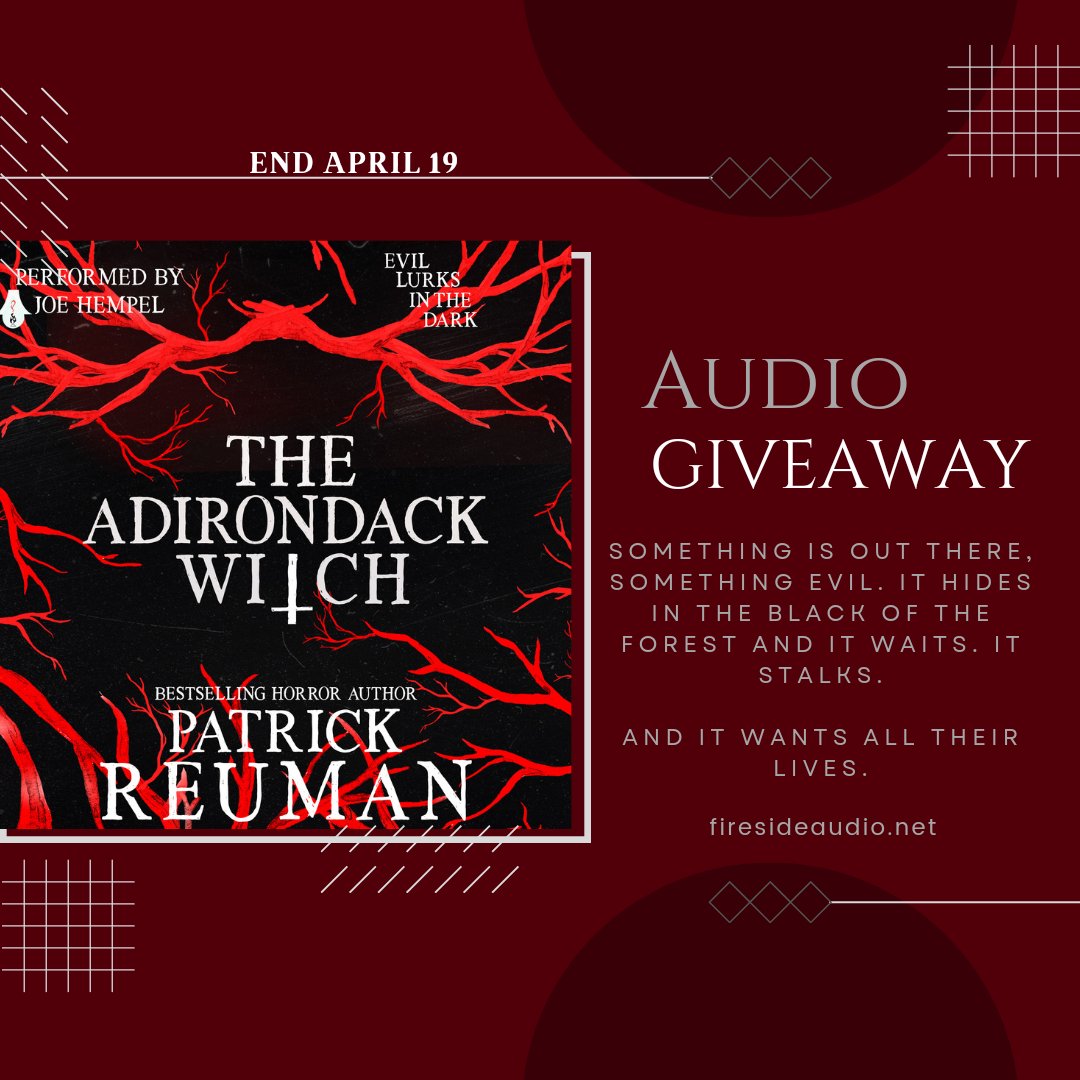 🔥GIVEAWAY🔥

The Adirondack Witch by <a href="/Patrick_Reuman/">Patrick Reuman</a>
Narrated by Joe Hempel

Enter here: forms.gle/o1xJ4HmEyUt4Qh…
End April 19