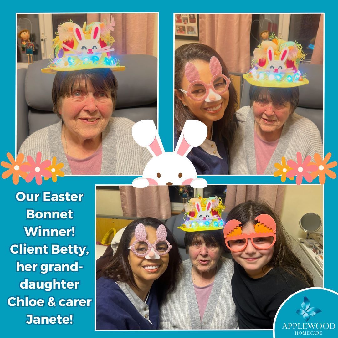 Our Easter Bonnet Competition Winner!! 🐣🌷 Congratulations Betty & Janete! 🎉 Thanks to everyone who participated 💙 #homecareagency #HomeCareService #homecareassistance #careathome #carer #Easter #HappyEaster #eastercompetition #easterbonnet #artsandcrafts #ireland #terenure