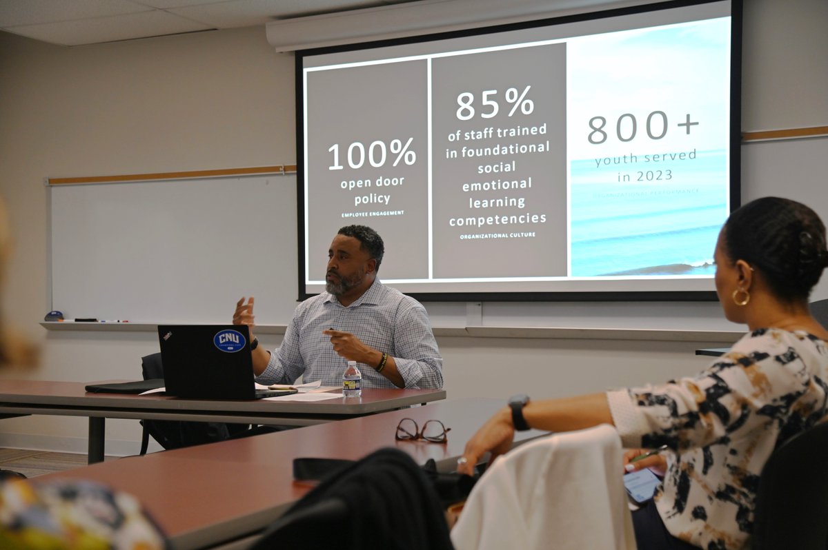 'Authentic leadership is about knowing your values, communicating, and admitting mistakes.' Sean Miller, President & CEO of BGCMR, presented a leadership seminar to students at the VCU Wilder School of Government and Affairs.