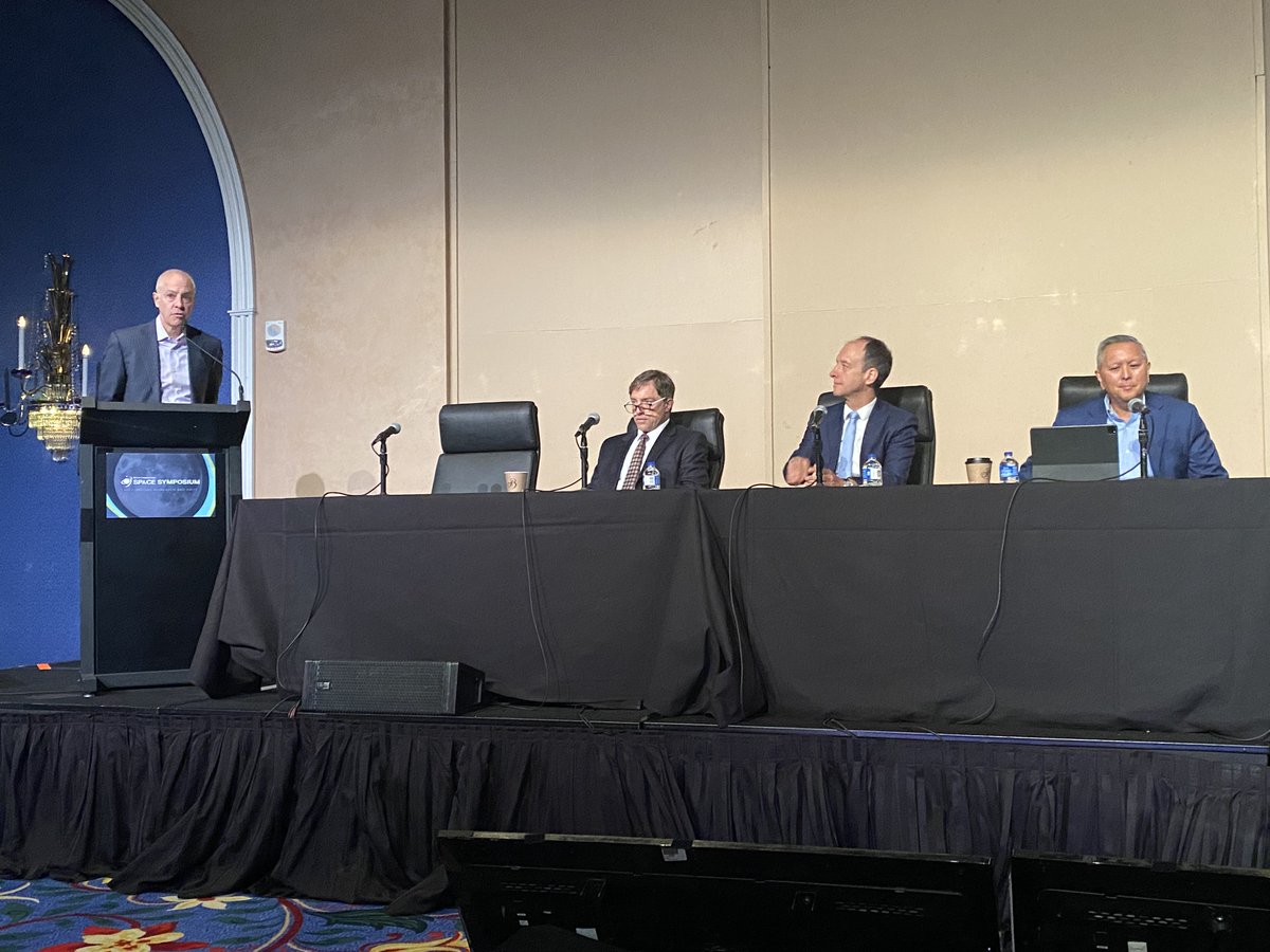 USSF_SSC's tweet image. #SpaceSystemsCommand&apos;s Mr. Cordell DeLaPena shared an update on PNT at Space Symposium, emphasizing the importance of anticipating emerging threats, and the need to augment our capabilities with new capabilities.