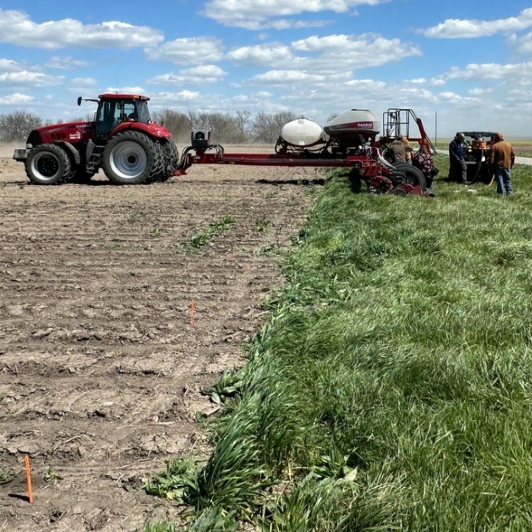 kscorn's tweet image. “We started planting corn on 3/29 and we've caught some rain to give us moisture to plant into. We are sitting at 75% done planting, hoping to get finished up before next week’s rain chances.” – Evan Porter, Wilson County #kscorn #fromthefield #growerupdate #plant24 #cornplanting