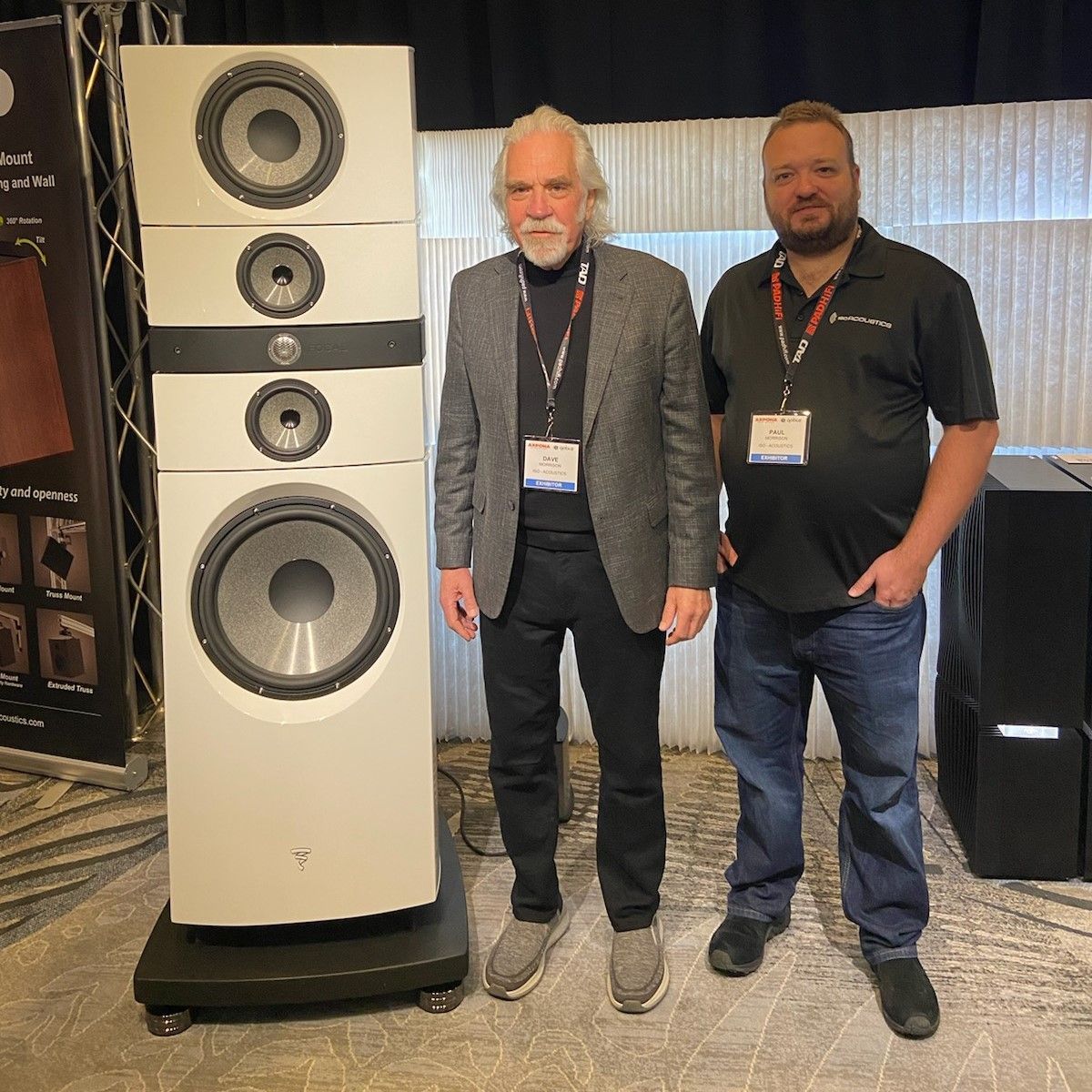 🎶 Experiencing the power of Focal Grande Utopias with Naim Statement Amplifier in Room Utopia B at #AXPONA! Weighty 584 lbs each, isolated perfectly by IsoAcoustics GAIA-TITAN Cronos. Prepare to be blown away! #HighEndAudio #IsoAcoustics #FocalGrandeUtopia #AXPONA24