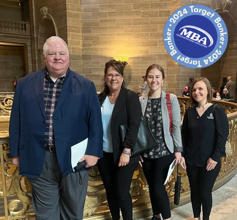 mobankers's tweet photo. Thanks to bankers from Carroll County Trust Company, @HeritageBnk  &amp; @bankofmissouri  for their Target Banker visits. Only a few days remain for MBA's Target Banker visits this session to discuss bills at the Capitol with #moleg! Schedule your visit today! https://t.co/0ky7z8f6cF https://t.co/kaAbEMv3Rg