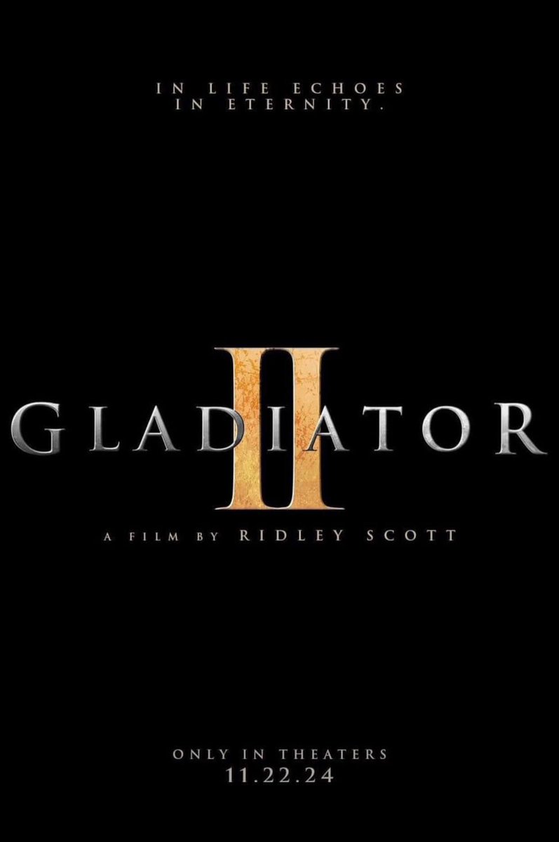 Are you not entertained!!! #Gladiator2