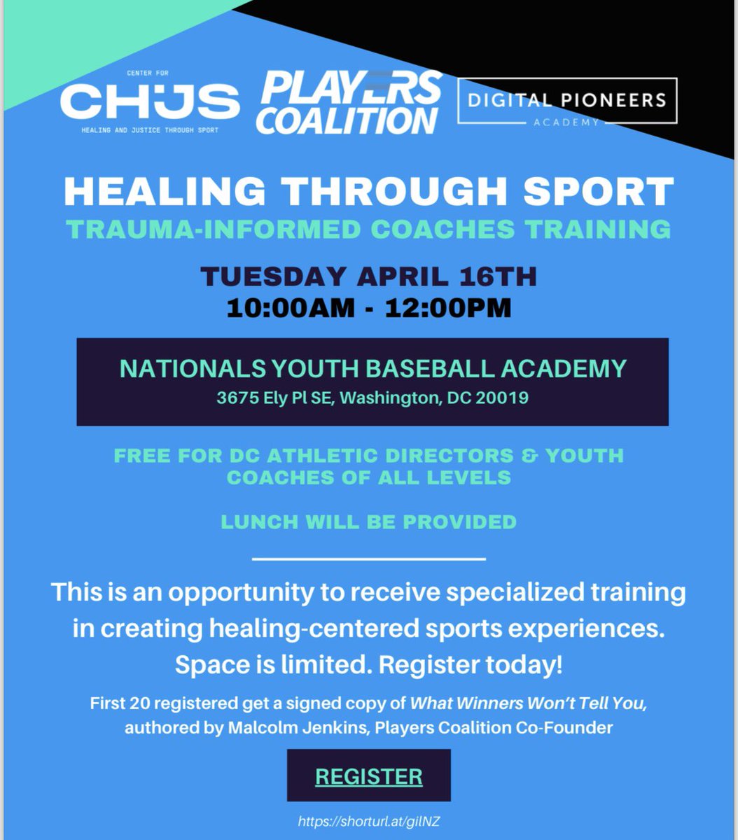 Join us for this free trauma-informed coaches training open to all youth coaches! Register: chjs.app.neoncrm.com/np/clients/chj…