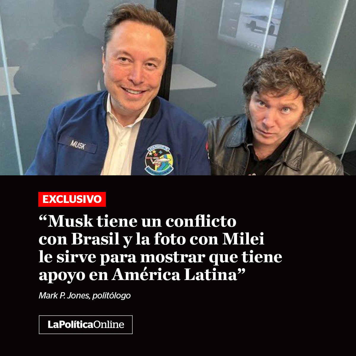 🔴#Exclusivo | En diálogo con LPO, el politólogo de Houston Mark P. Jones [@MarkPJonesTX] analiza la estrategia de negocios del dueño de Tesla y explica por qué el encuentro le sirvió a los dos. [lapoliticaonline.info/3vMwWFf]