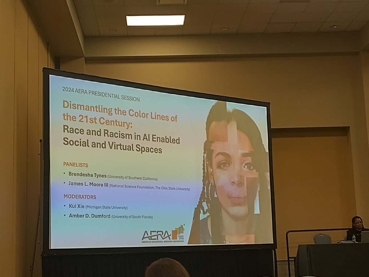 Dr. Samantha Shewchuk (@dr_shewchuk) on Twitter photo Today at #AERA24 we're learning more about race and racism in AI enabled social and virtual spaces <a href="/UDCRUE/">Center for Research Use in Education</a> @UDCRESP Today at #AERA24 we're learning more about race and racism in AI enabled social and virtual spaces <a href="/UDCRUE/">Center for Research Use in Education</a> @UDCRESP