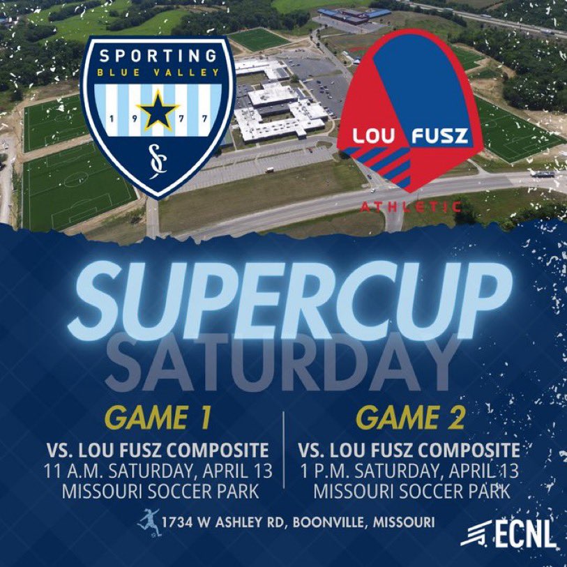 Sporting Blue Valley ECNL 08 (@blue_ecnl) on Twitter photo Heading east tomorrow to Boonville for our next Super Cup matches. Looking forward to some competitive games vs always tough Lou Fusz! Go SBV! <a href="/ImYouthSoccer/">ECNL/GA/Recruiting/College Soccer</a> <a href="/ImCollegeSoccer/">College Soccer Truth ™</a> <a href="/PrepSoccer/">Prep Soccer ⚽️</a> <a href="/TheSoccerWire/">SoccerWire</a> <a href="/TopDrawerSoccer/">TopDrawerSoccer</a> Heading east tomorrow to Boonville for our next Super Cup matches. Looking forward to some competitive games vs always tough Lou Fusz! Go SBV! <a href="/ImYouthSoccer/">ECNL/GA/Recruiting/College Soccer</a> <a href="/ImCollegeSoccer/">College Soccer Truth ™</a> <a href="/PrepSoccer/">Prep Soccer ⚽️</a> <a href="/TheSoccerWire/">SoccerWire</a> <a href="/TopDrawerSoccer/">TopDrawerSoccer</a>