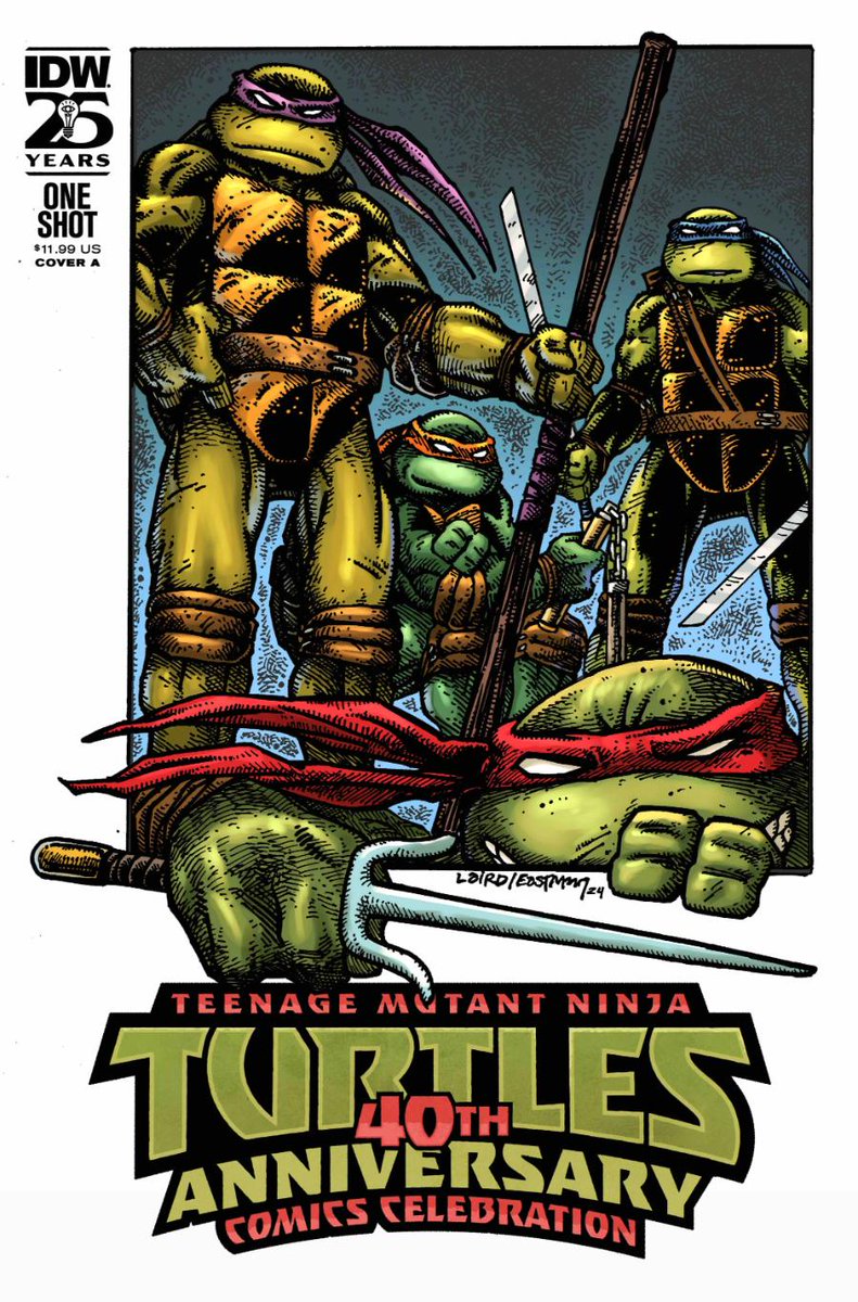 TEENAGE MUTANT NINJA TURTLES: 40TH ANNIVERSARY COMICS CELEBRATION PRESENTS A TRIP THROUGH TIME WITH FAN-FAVORITE COMIC BOOK CREATORS @IDWPublishing @tmnt @kevineastman86 #tmnt #TMNT40Anniversary @SuperRobot74 @tristans_bones @BISHART @wolfboy74 @rleep tinyurl.com/p2mums7u