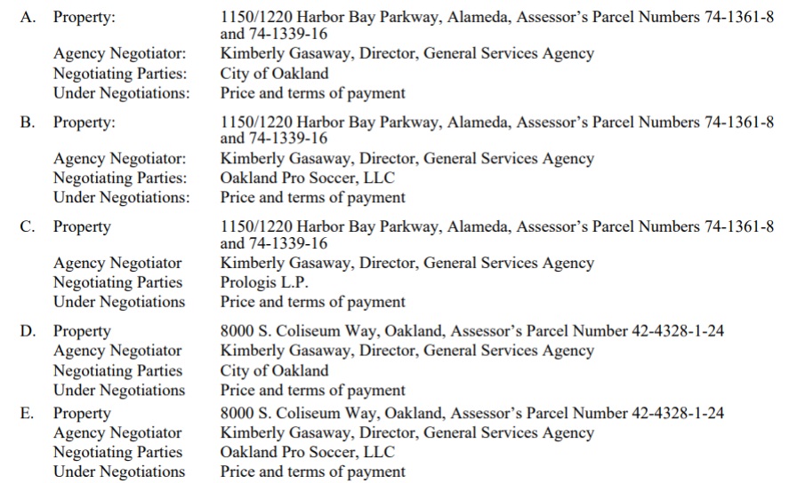 Jonathan_Como's tweet photo. ATTENTION: Oakland Roots release another call to action, this time for Tuesday, April 16's Alameda County Board of Supervisors meeting. There are conferences  with property negotiators scheduled regarding the Training Facility at Harbor Bay Parkway and the Malibu Lot. https://t.co/IJosUDYULk