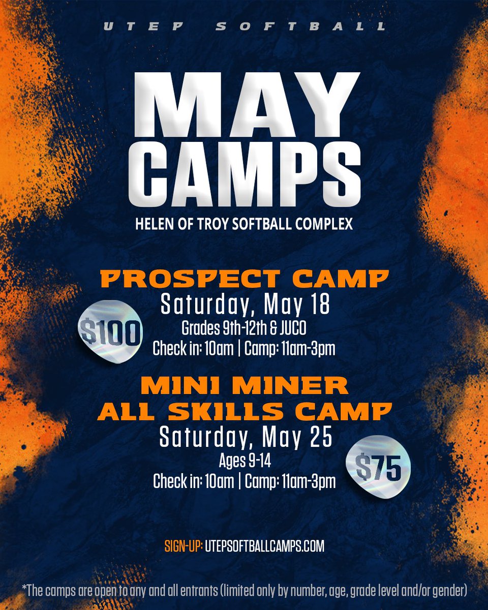 Two Upcoming Camp Opportunities! 
#PicksUp