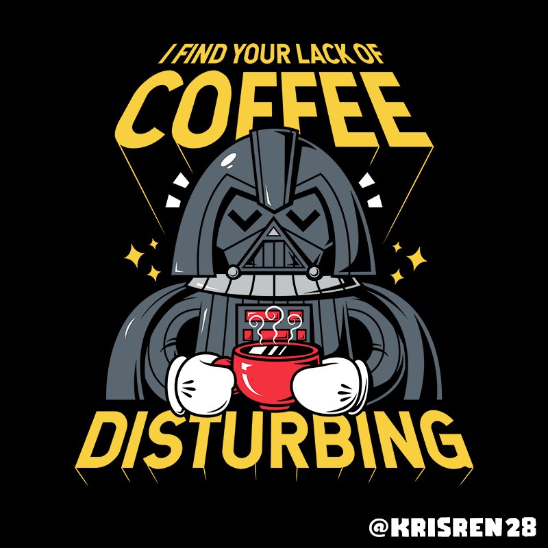 Grab one @teefury #coffee #coffeelover #design #art #illustration #cute #funny #coffeemug #teefury #krisren28