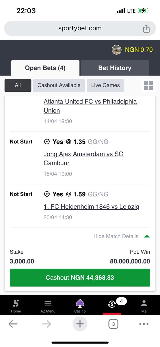 After tomorrow games we cash out one 🤲🏻