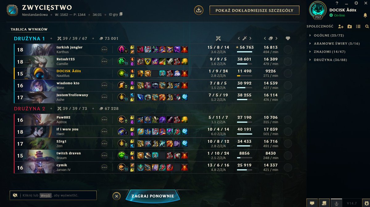 DOCISK (@docisk_) on Twitter photo WYGRYWAMY <a href="/WhiteersCup/">Whiteers Cup</a> KWALI DAY 1 !!!!!!
DOCISK 1 miejsce 🥇
<a href="/kubixxonus/">Kubxonus</a>
@jekkofw
<a href="/Salaterka_/">Sal Terrae</a>
<a href="/TCG_Kenshi/">Kenshi</a>
<a href="/Sok0L03/">SoKóŁ</a>
DOCISK WSCHODNI 3 miejsce 🥉
<a href="/Haster_l/">Haster</a>
<a href="/Kemor_lol/">Kemor</a>
@gapu_lol
<a href="/kuvvulol/">kuvvu 🌸</a>
<a href="/Adox_lol/">Adam "Ãdôx" Dobrodziej</a>
DOCISK PLAY, EVERYONE IS G.Y 📡 WYGRYWAMY <a href="/WhiteersCup/">Whiteers Cup</a> KWALI DAY 1 !!!!!!
DOCISK 1 miejsce 🥇
<a href="/kubixxonus/">Kubxonus</a>
@jekkofw
<a href="/Salaterka_/">Sal Terrae</a>
<a href="/TCG_Kenshi/">Kenshi</a>
<a href="/Sok0L03/">SoKóŁ</a>
DOCISK WSCHODNI 3 miejsce 🥉
<a href="/Haster_l/">Haster</a>
<a href="/Kemor_lol/">Kemor</a>
@gapu_lol
<a href="/kuvvulol/">kuvvu 🌸</a>
<a href="/Adox_lol/">Adam "Ãdôx" Dobrodziej</a>
DOCISK PLAY, EVERYONE IS G.Y 📡