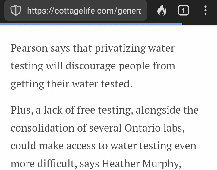 Ontario Govt to phase out free testing of well water for citizens. Exactly where, are you putting more money into our pockets? Cause we're not seeing it 💡 🇨🇦 cottagelife.com/general/public…