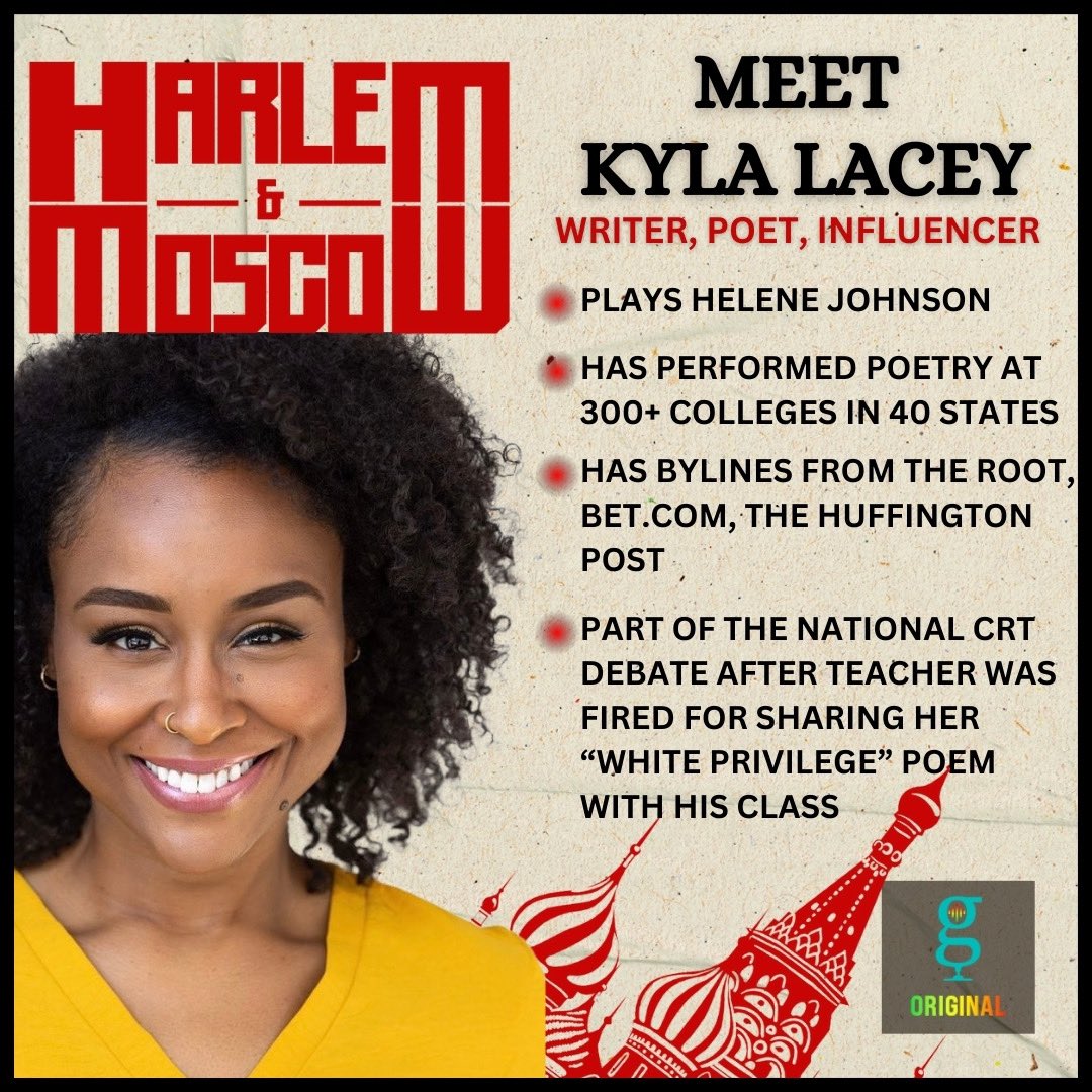 Meet Kyla Lacey, one of the many talented people that shared their skills with us on our first audio play #HarlemAndMoscow! Listen to the full podcast series at the 🔗 in our bio. @theGrio #HarlemRenaissance #Poet #Poetry #theGrioBlackPodcastNetwork