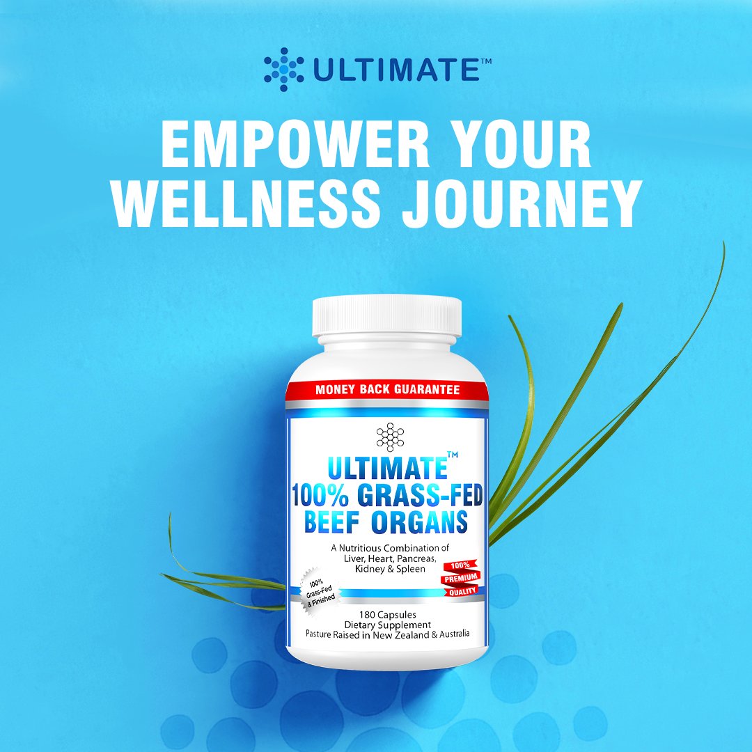 Unlock the power of nature's nutrient-packed superfoods with our Ultimate Grass Fed Organ Supplements! Elevate your wellness routine with the goodness of grass-fed beef organs today! 🌱💪 #GrassFedGoodness #UltimateGrassFedOrgan #UltimateHealth