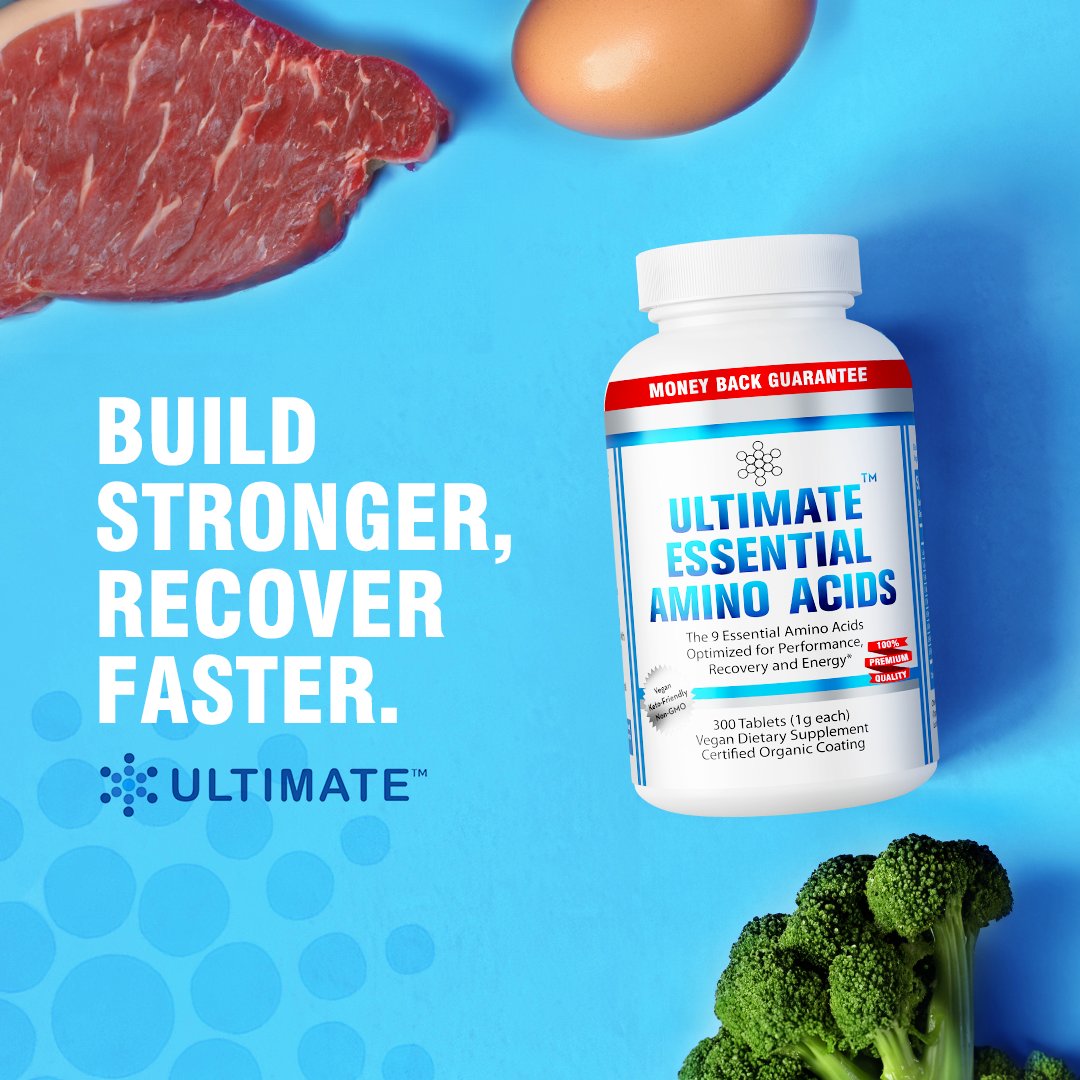 Revitalize your body and mind with our Ultimate Essential Amino Acids supplement! Designed to provide the essential building blocks for sustained energy and mental clarity, our formula is your key to unlocking peak performance. #UltimateEssentialAminoAcids #UltimateHealth