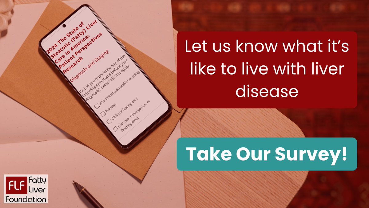 Voice your experience, shape liver health care! Participate in The 2024 Steatotic (Fatty) Liver Care in America survey. Your anonymous input on #MASLD and #MASH impacts lives. Every response counts! Start here➡️surveymonkey.com/r/5SSRV6Y #patientvoice #liverhealth #livertwitter