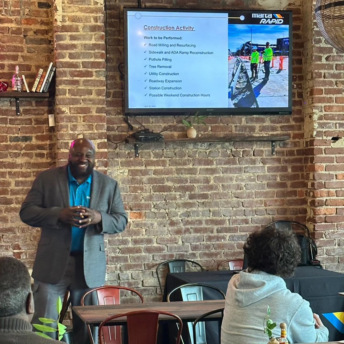 Thank you to the local business owners who attended the first #MARTARapid Summerhill Coffee & Construction outreach event! The project team shared construction updates and local economic benefits of the region’s first #BusRapidTransit line, coming in 2025.