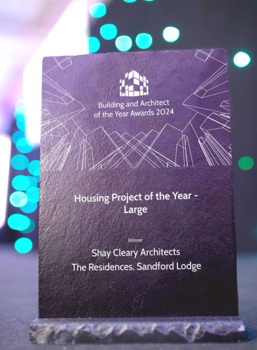 BuildingAwardIE's tweet photo. Congratulations to Shay Cleary Architects on winning the Housing Project of the Year - Large award! #BuildingoftheYearlE https://t.co/ss7OsMdtN6