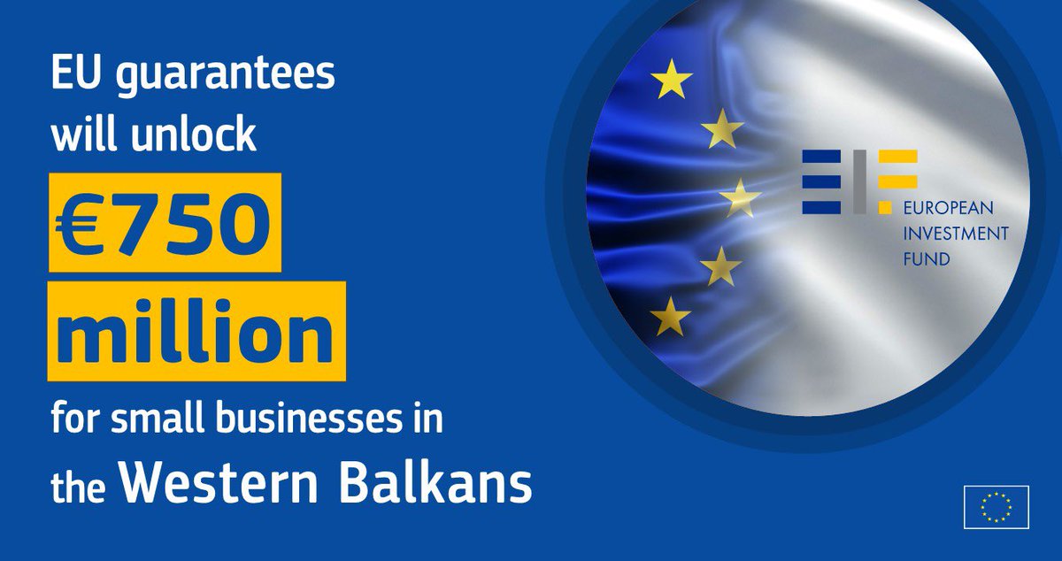 As we open access to affordable finance for #MSMEs in the #WesternBalkans, we witness an immediate boost of local economies. Our aim is to bring growth & jobs to the region. W/ this program we are exactly doing that. 📌europa.eu/!6xbBj7 #SMEfinance #WBEDIF @EIF_EU