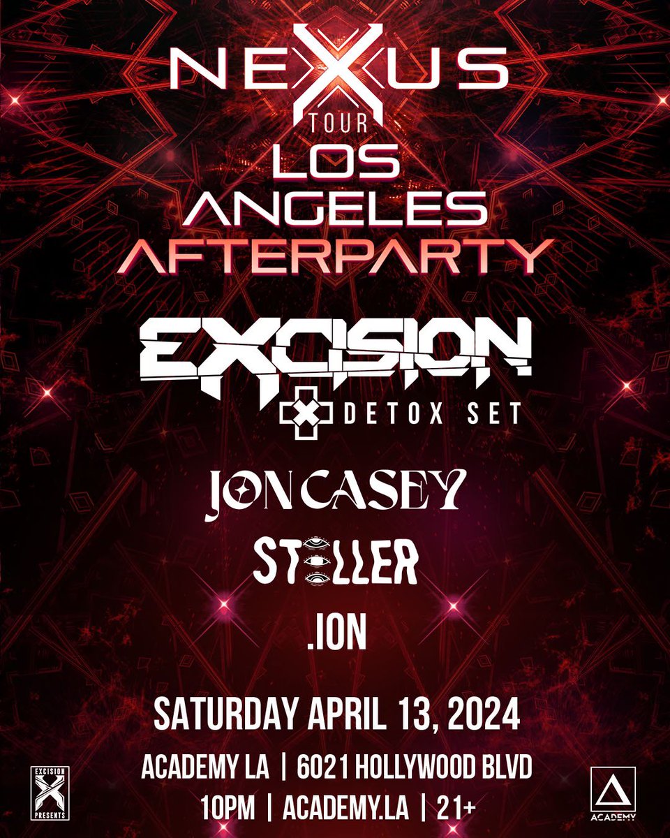 After the party comes the afterparty 🔥 limited tix are available for both nights, but grab them quick! excision.ca