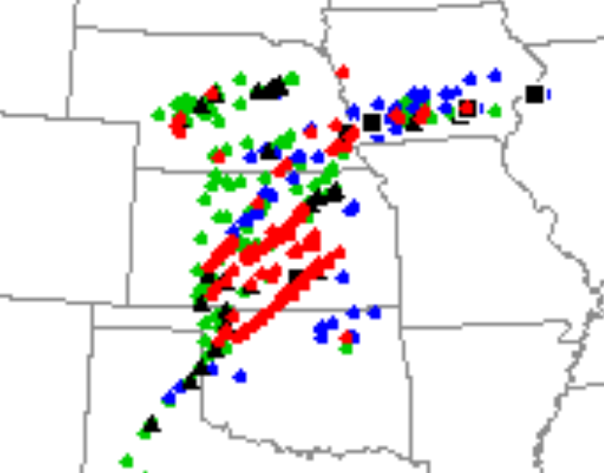 With all the outbreak talk going on, I've been wondering: What forecast factors differentiate a tornadic outbreak from a non-tornadic one? According to Mercer et al. 2012, there are 3 key features: 1/5