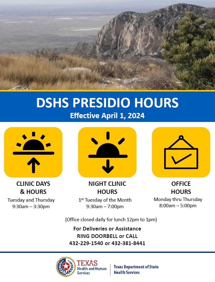 After working with @TexasDSHS, I'm happy to announce the extension of clinic hours in #Presidio and #Marfa! This means enhanced access to vital services like preventive care and immunizations. While this is a significant step forward, I’ll continue working to help underserved…