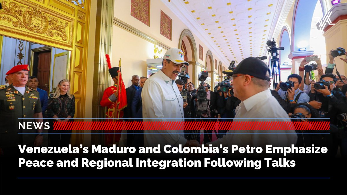 Presidents Maduro of Venezuela and Petro of Colombia underscore unity and peace in recent talks, highlighting bilateral cooperation on trade, renewable energy, and regional security. Learn more here: shorturl.at/dipu1 #Venezuela #Colombia #ColombiaPeaceNegotiations