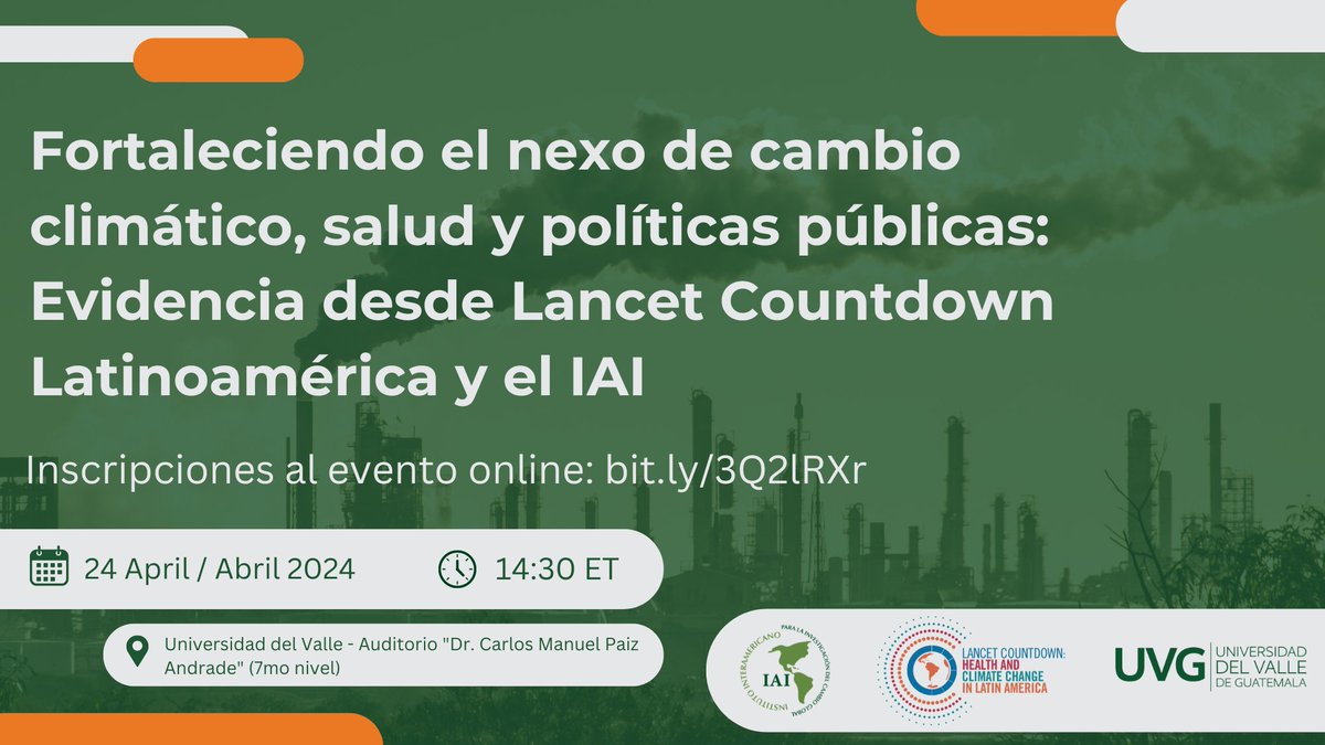 No te pierdas el lanzamiento de nuestro informe regional el 24 de abril desde Guatemala, en colaboración con @IAI_news y la Universidad del Valle (@uvggt). Si no estás en Guatemala regístrate aquí para participar en línea: bit.ly/3Q2lRXr