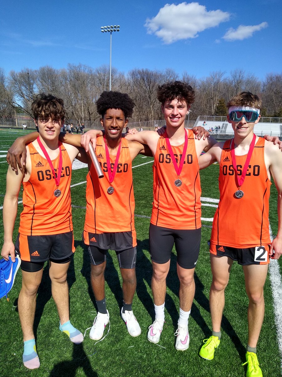 Armstrong Invite 2nd in 4x800 in 8:44. Congrats Eli Berg, Nathan Berhane, Ty Swanson, Quinlan Rundquist. <a href="/OSHorioles/">Osseo Orioles</a>