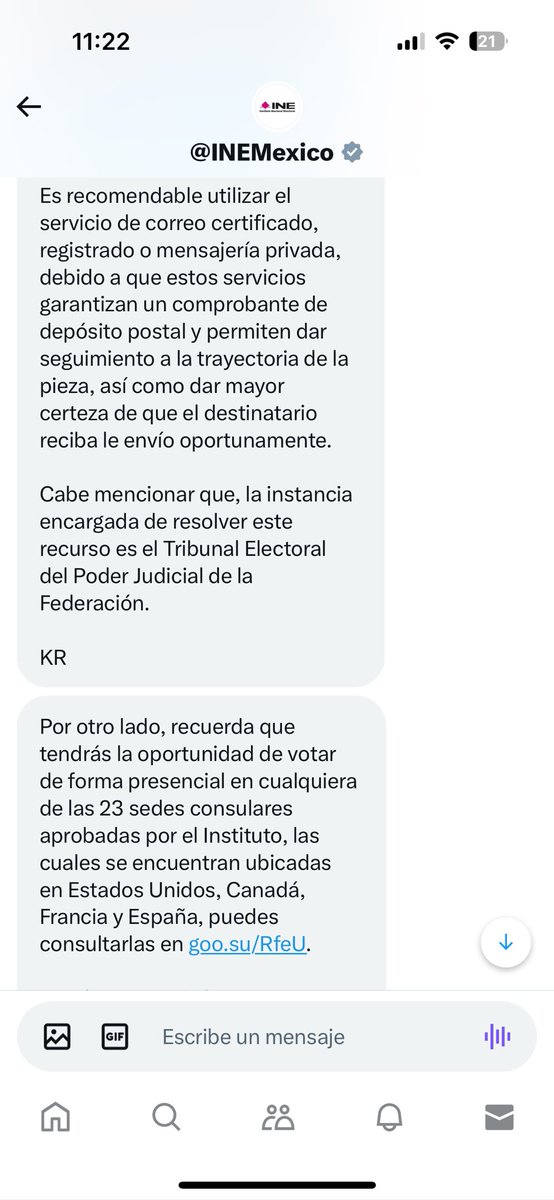 marianazmac's tweet photo. @INEMexico Me piden que les mande DM para contestarme esto? Donde está la explicación?! https://t.co/gZD5GymhSH