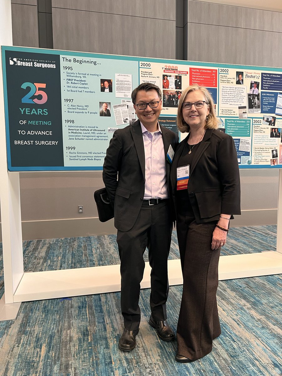 All the words: honored, pleased, humbled, happy to stand next to this amazing person @SteveCaiMD at #ASBrS Thank you for taking time to listen and honor the voice of #patientadvocacy DiepCFoundation.org #SharedDecisionMaking #breastsurgery