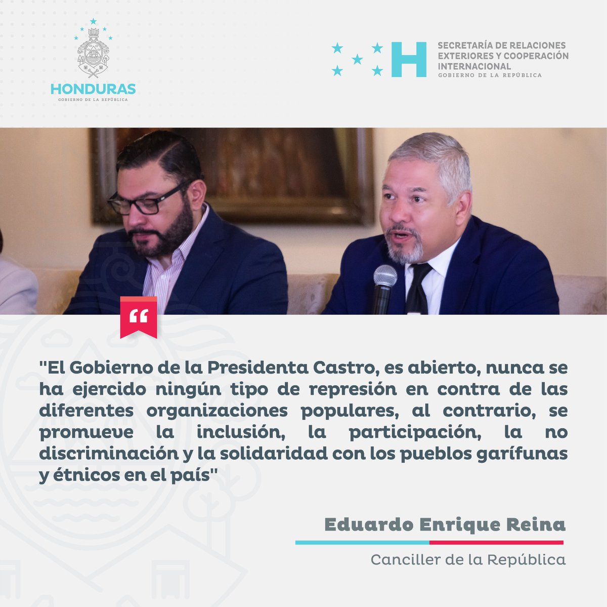 📌| En conferencia de prensa, el Canciller de la República, aseguró que el Gobierno de la Presidenta Castro es de inclusión, diálogo y solidaridad con los pueblos étnicos del país.