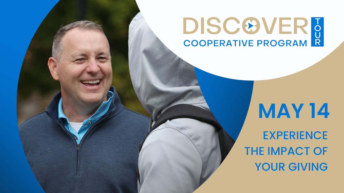 Learn how your Cooperative Program dollars are used with our Discover CP Tour this May! Visit various Cooperative Program ministries like Disaster Relief and Sunrise Children's Services. Learn more at bit.ly/43lTbyb.